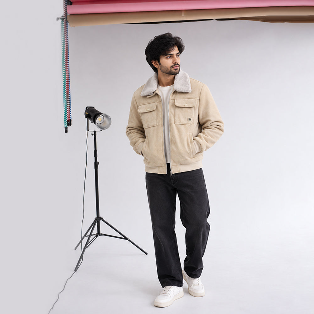 Premium Men’s Suede Jacket | Warm, Stylish & Comfortable Winter Wear