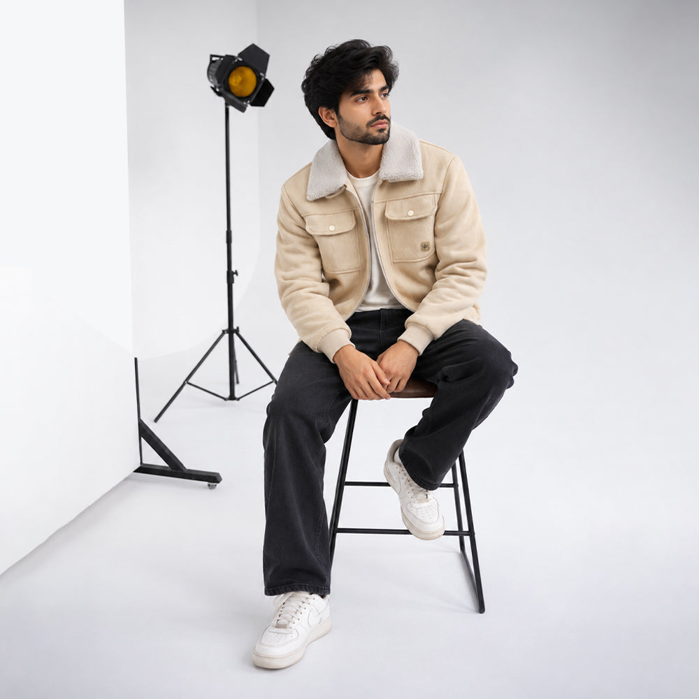 Premium Men’s Suede Jacket | Warm, Stylish & Comfortable Winter Wear