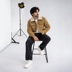 Men’s Suede Jacket | Stylish Sherpa Collar, Warm & Comfortable Casual Wear