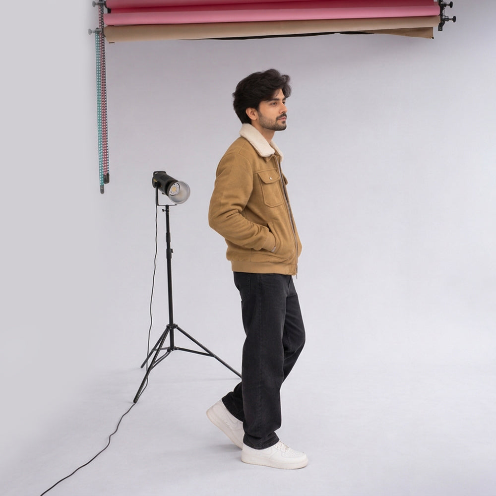 Men’s Suede Jacket | Stylish Sherpa Collar, Warm & Comfortable Casual Wear