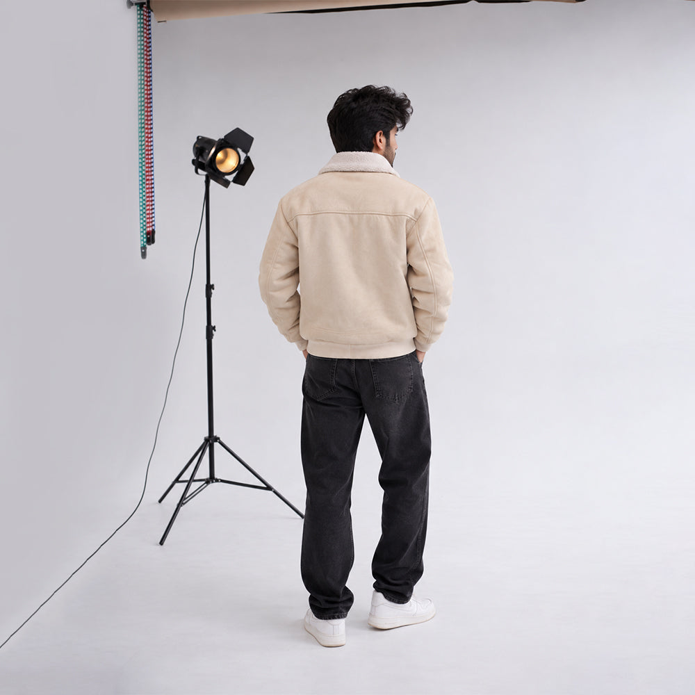 Premium Men’s Suede Jacket | Warm, Stylish & Comfortable Winter Wear
