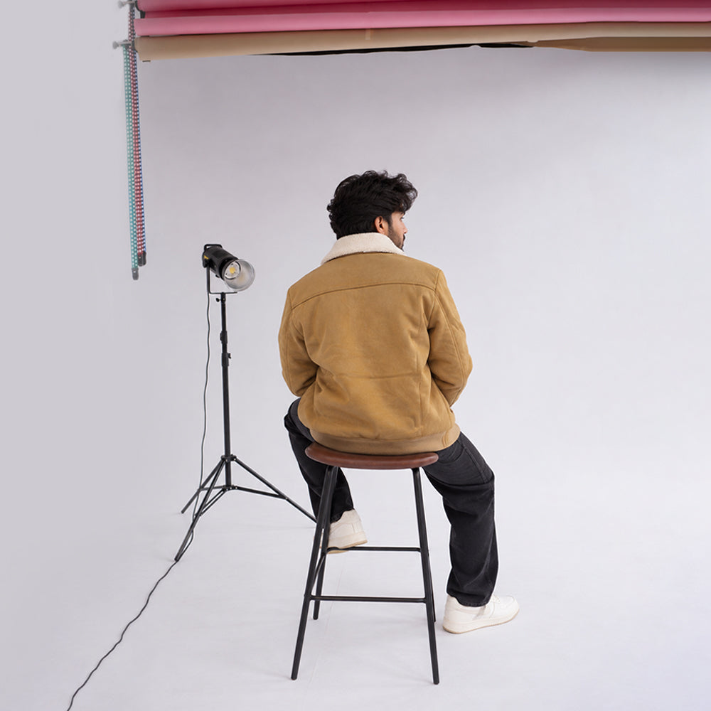 Men’s Suede Jacket | Stylish Sherpa Collar, Warm & Comfortable Casual Wear